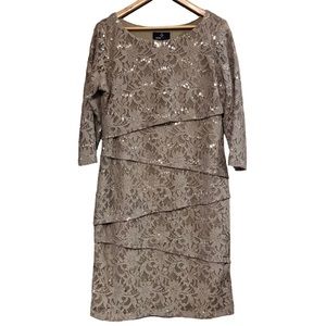 Ronni Nicole | Dresses | Ronni Nicole Lace Sequin Dress Size 2 | Poshmark